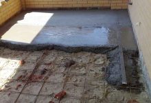 Заливка бетонного пола в частном доме