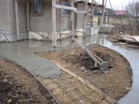 Залить бетоном дорожку известкового цементный раствор приготовление