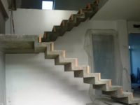 Литая лестница из бетона