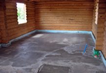 Устройство бетонных полов в деревянном доме