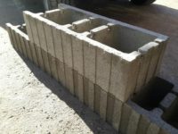 заливка блоков бетоном