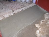 Заливка въезда в гараж бетоном