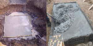 Устройство бетонного основания под фундаменты