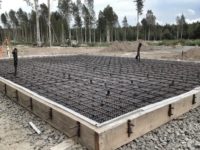 Заливка бетонной подушки