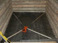 Заливка пола в бане бетоном